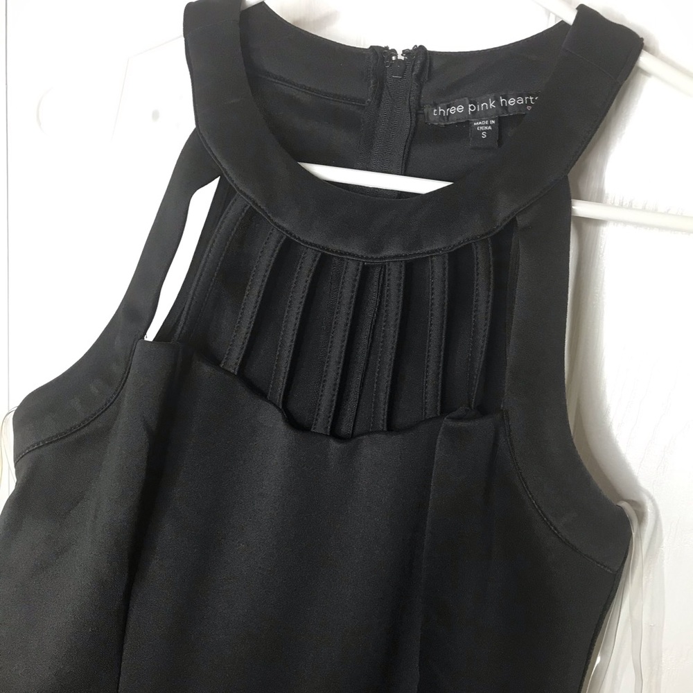 Black strappy homecoming dress